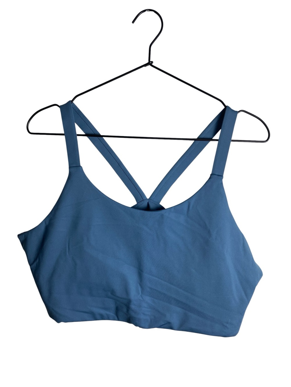 Girlfriend Collective Periwinkle Blue Crossback Sports Bra